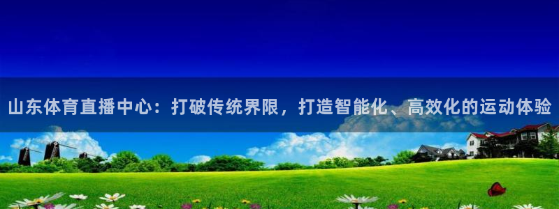 山东体育直播中心：打破传统界限，打造智能化、高效化的运动体验